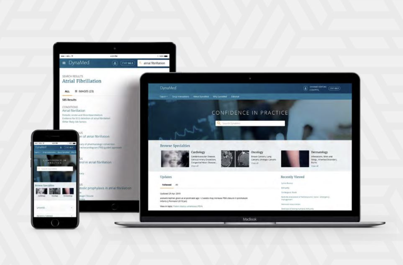 DynaMed clinical information tool showing disease summary interface